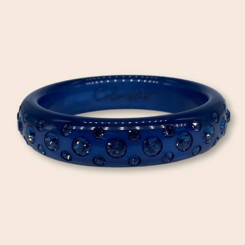 Classico Catania bangle in dark blue for wholesale by Coloristers