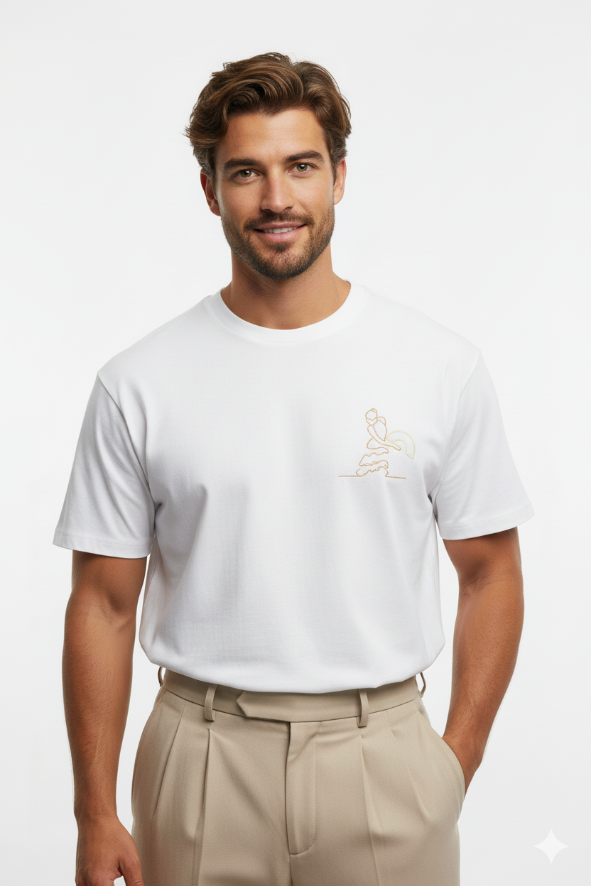 MAPA – T-shirt – Homem por atacado – Flamenco Paixão - T-shirt Oversized Block6