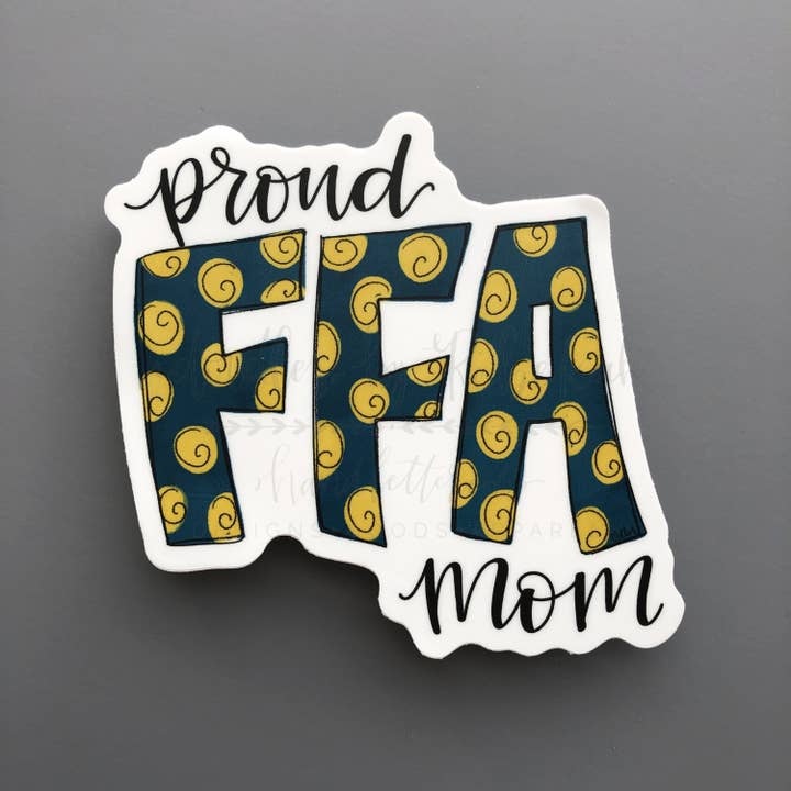 Sticker maman fière de la FFA pour la vente par Doodles By Rebekah