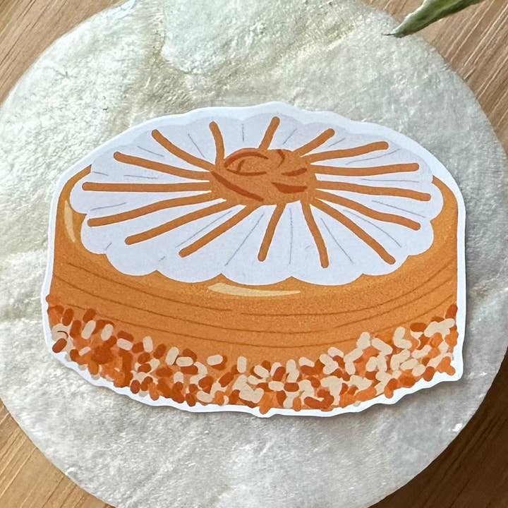 Adhesivo de vinilo Yema Caramel Filipino Cake para venta al por mayor de Maarte by Jan