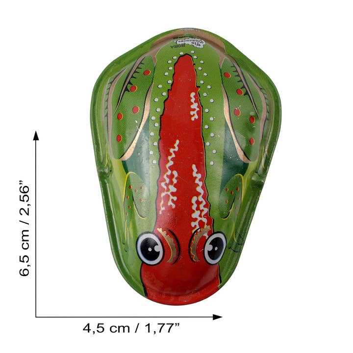 Tribal Trade GmbH - Wholesale Decorative Figurine - Tin Toy Snap Frog Model 02 Clicker Tin Frog3