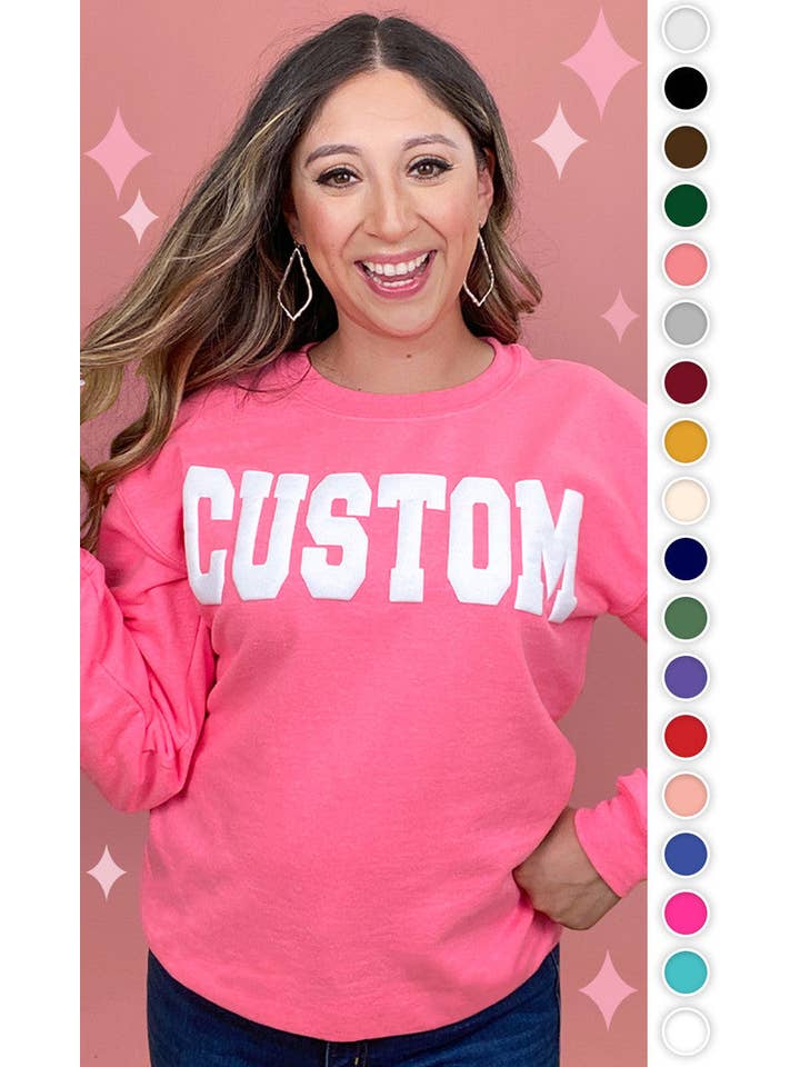 Sugar Stitch - Vente Sweat-shirt à imprimés – femme - Sweatshirt Magic Puff Big Letter personnalisé