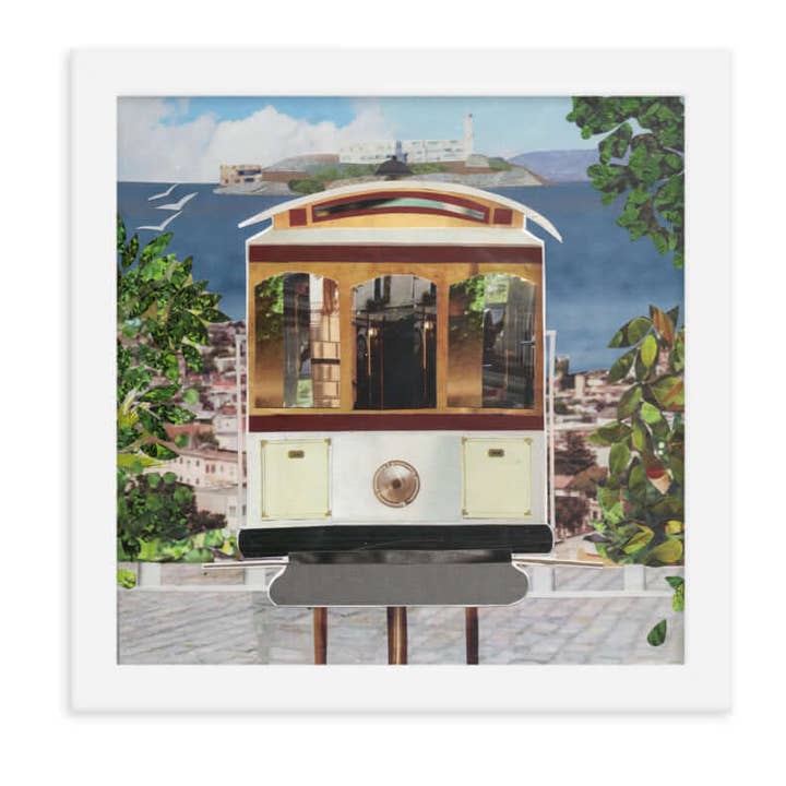 Stampa d'Arte Collage con Funivia Incorniciata per la vendita all'ingrosso da parte di more the merrlier