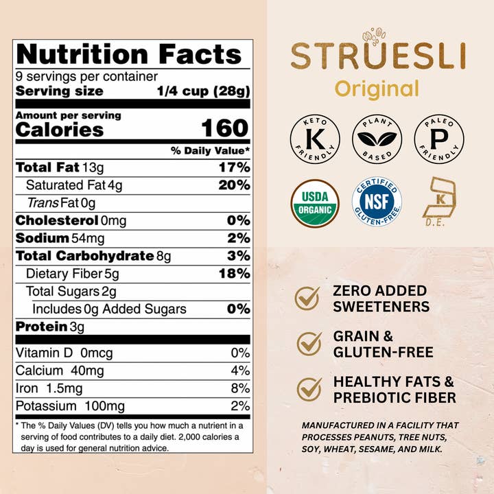 Struesli Granola Redefined – Großhandel Granola – Struesli Bio-Granola | Original | 9oz | Glutenfrei2