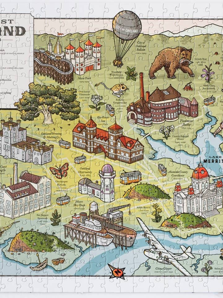 Long Lost Oakland 500-piece Jigsaw puzzle for wholesale by Oakland Puzzle Company