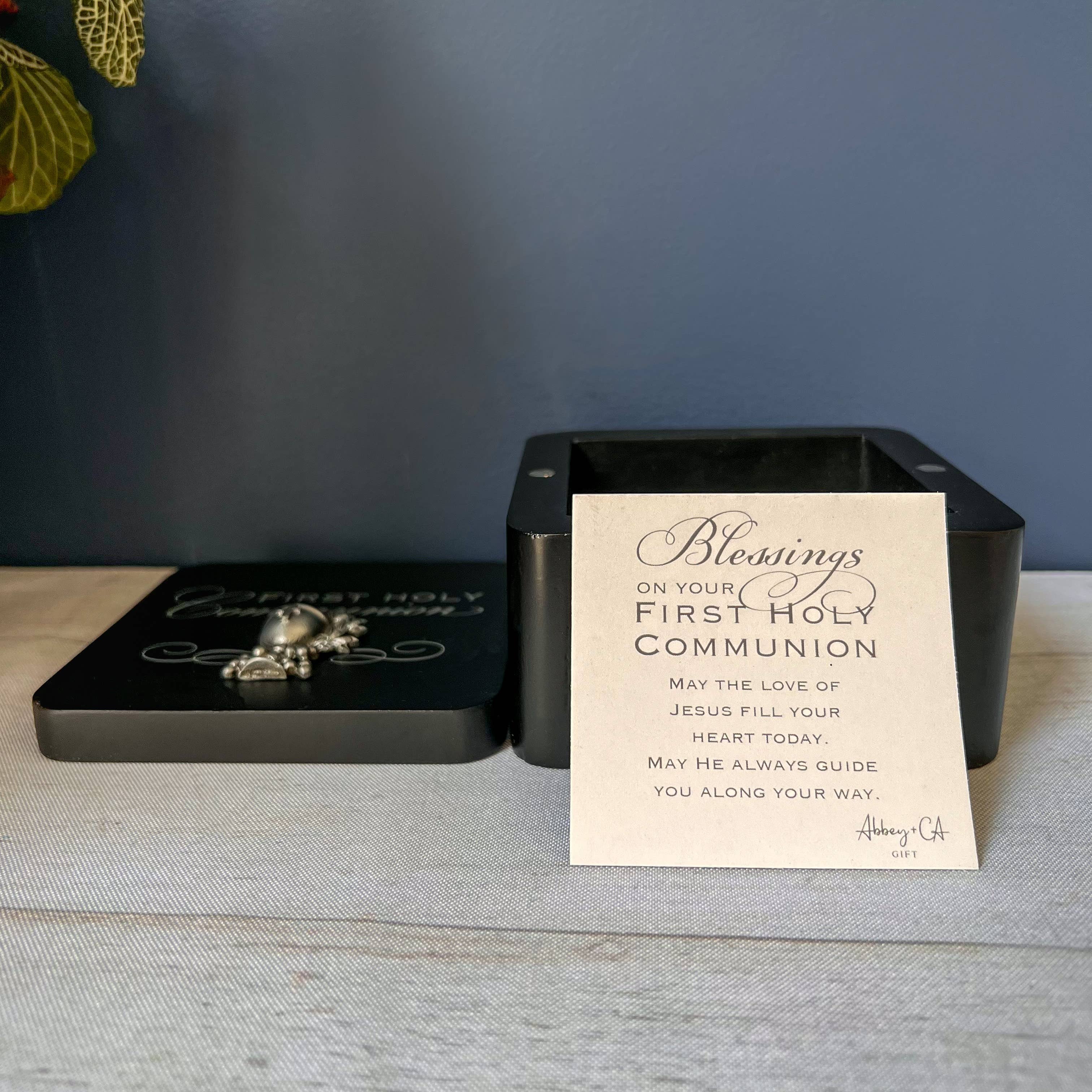 Abbey + CA Gift - Wholesale Keepsake Box - Kids & Baby - Communion Black Keepsake Box3