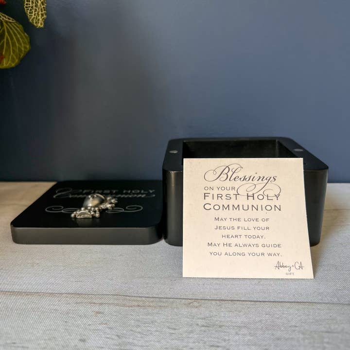 Abbey + CA Gift - Wholesale Keepsake Box - Kids & Baby - Communion Black Keepsake Box3