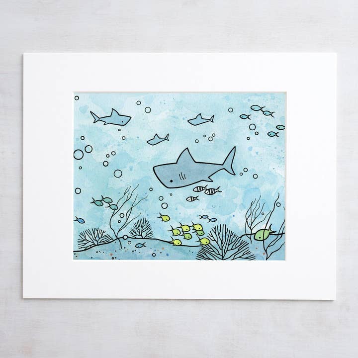 Sharks Kids Room Decor, Ocean Art, Reefs for wholesale by Studio Tuesday