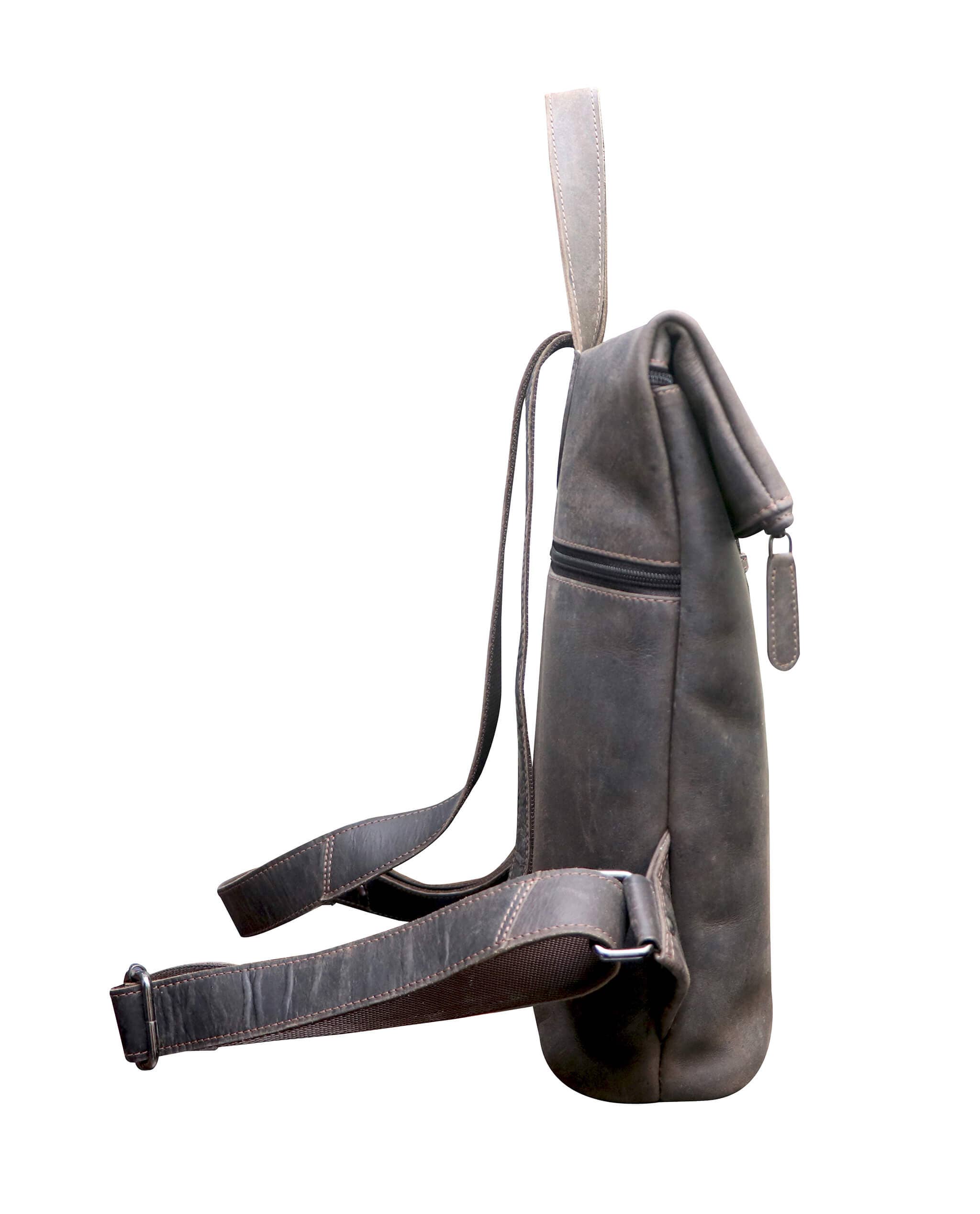 Greenwood - Wholesale Backpack - Women's - Sandy Small Rucksack with Rolltop Leather Rucksack Modern Women17