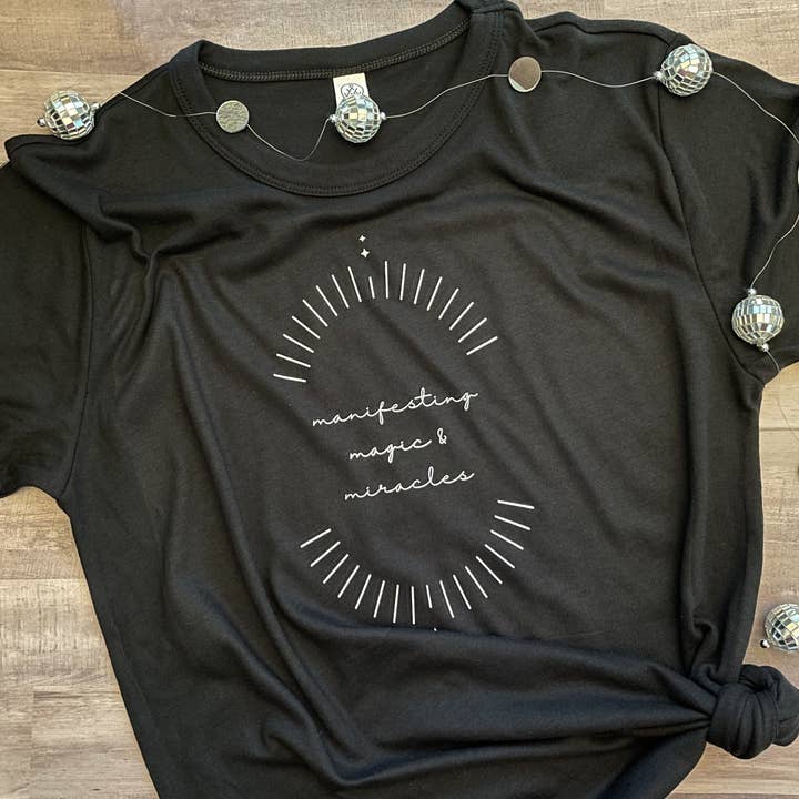 Manifesting Magic and Miracles Tee for wholesale by Nickel & Dyme Designs