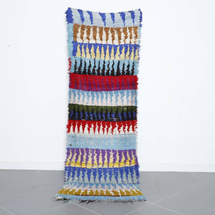 Tapete Marroquino Colorido – Corredor Berbere de Lã Feito à Mão por atacado de MUSMUSRUGS