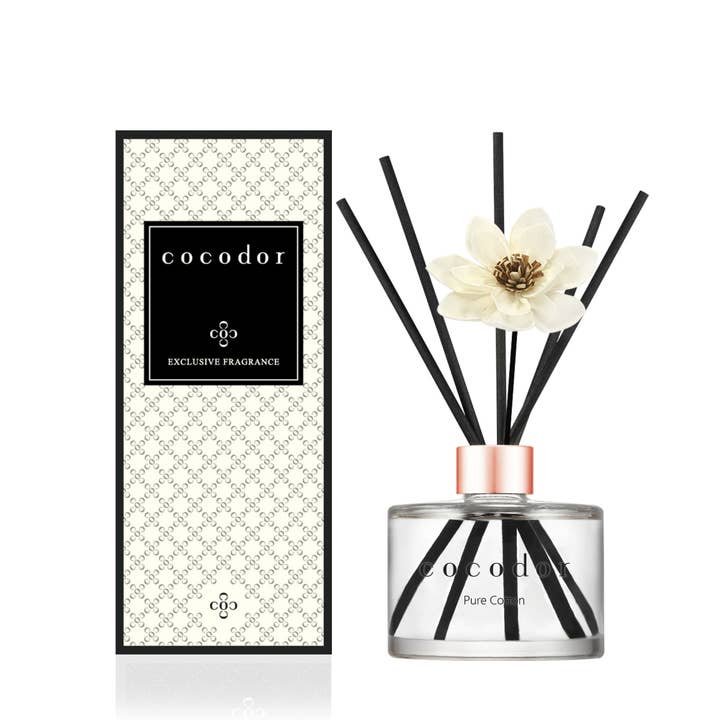 Cocodor Italy srl - Wholesale Reed Diffuser - White Flower Diffuser 200 ml (6.7oz) in Pure Cotton