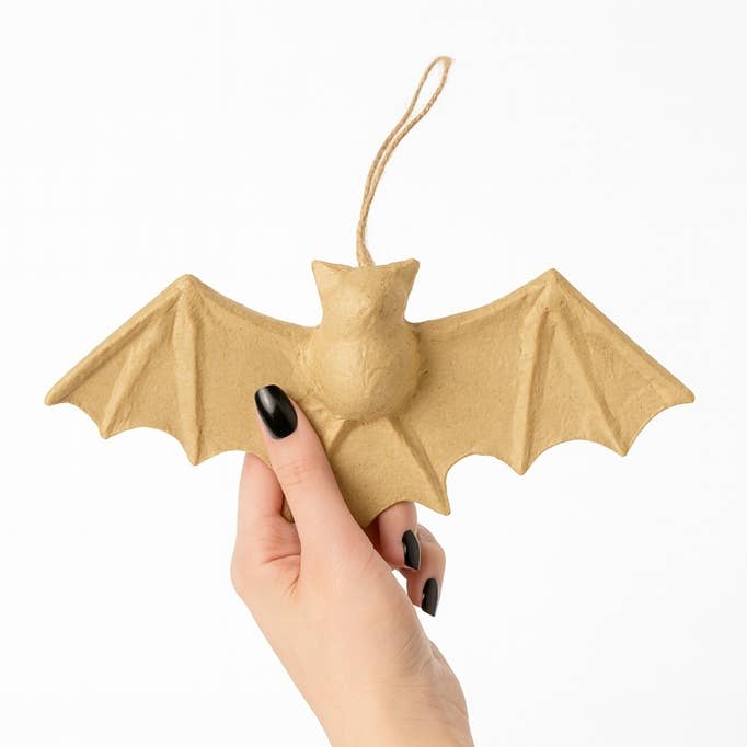 Factory Direct Craft - Vendita all'ingrosso Cartapesta - Pipistrello di Halloween in cartapesta preconfezionato e non finito - 21,5 cm x 10 cm3