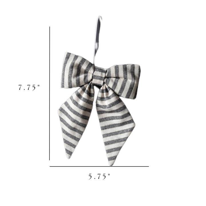 Luxe B Co - Wholesale Bow - Gift Wrapping - Striped Green & Gold Fabric Bows5