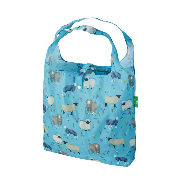 Faye UK Ltd - Wholesale Grocery/Shopping Bag - Eco Chic Lightweight Foldable Reusable Shopping Bag Sheep Realism