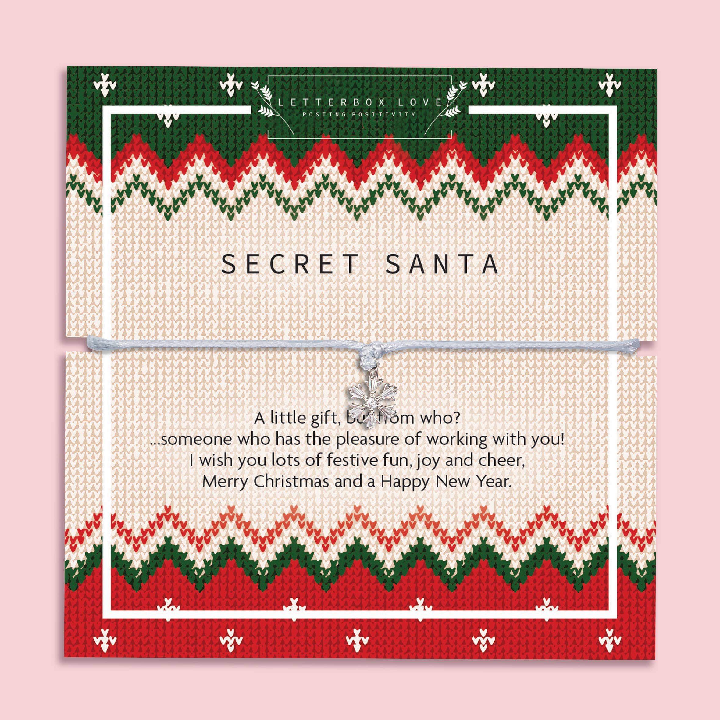 Letterbox Love Bracelets - Vente Bracelets à breloques/pendentifs - Bracelet de vœux de Noël Secret Santa0