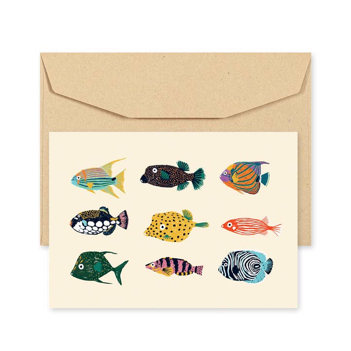 VISSEN I ANSICHTKAART voor wholesale door Edicare Editora, Lda.