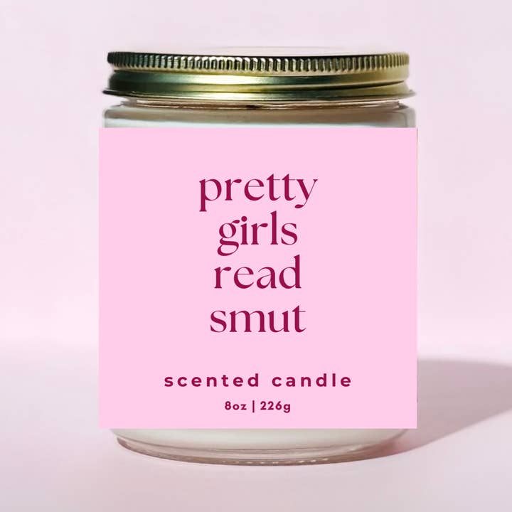 Pretty Girls Read Smut | Bookish Candle for wholesale by Free Ethos