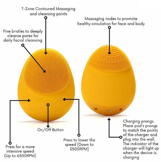Oh It's Natural - Wholesale Electronic Skincare Device - Face Cleansing Massage Brush