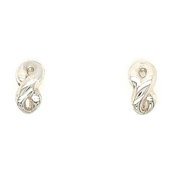 Sterling Silver Infinity Post Earrings for wholesale by Ellen Hoffman Designs