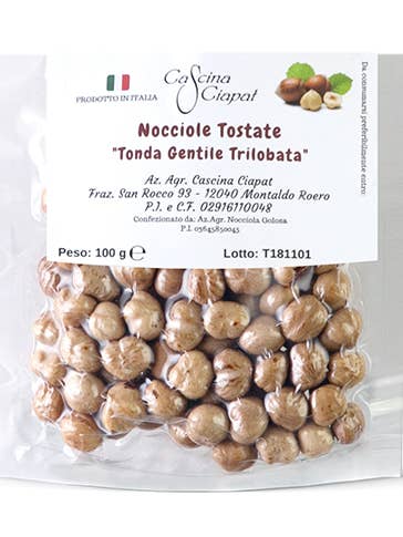 Ristede hasselnødder - produkter fra Roero Piemonte for engroshandel hos Cascina Ciapat