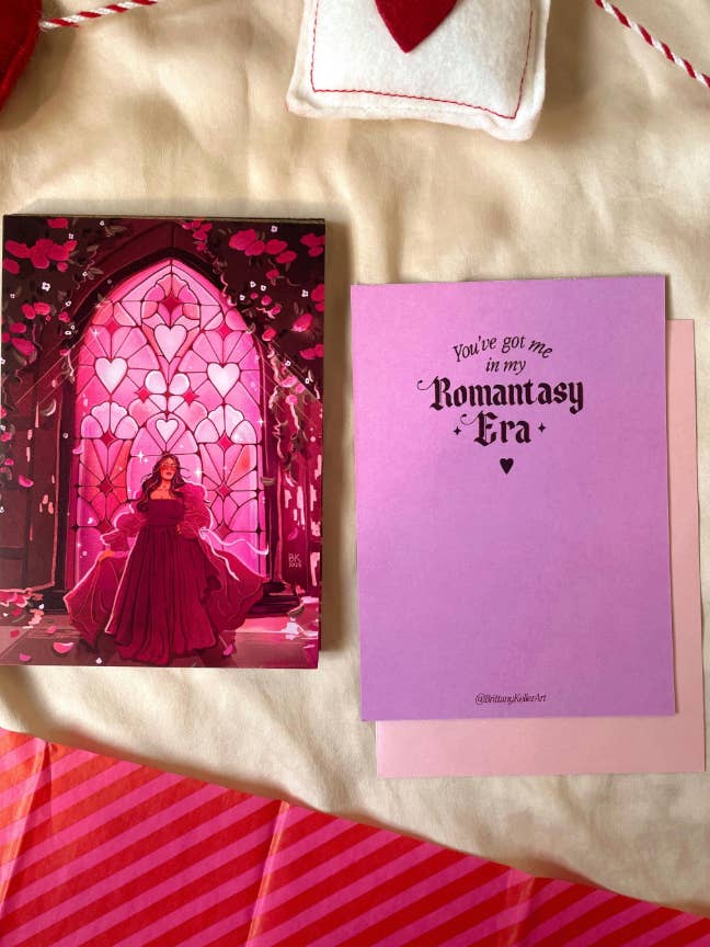 Romantasy Era *Valentine's Post Card* for wholesale by Brittany Keller Art