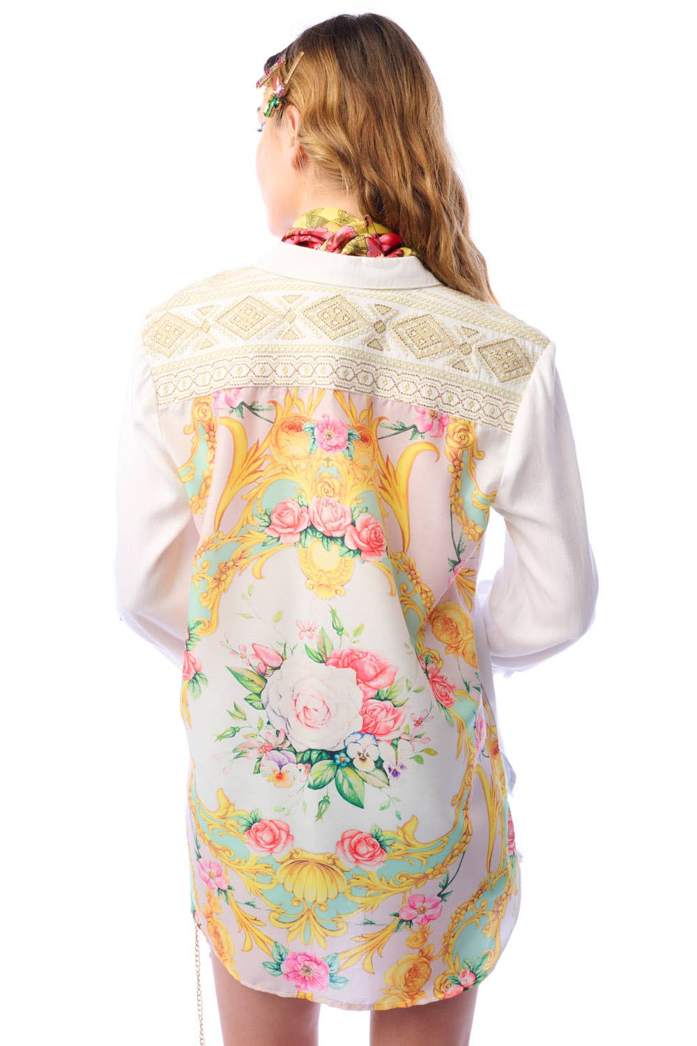 White Marcella Shirt for wholesale on Faire8