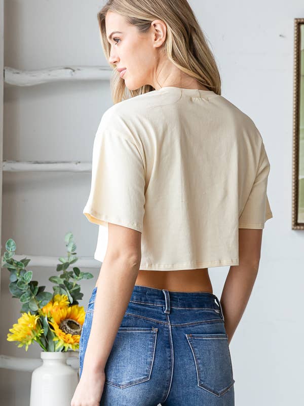 Cream SARDINES GRAPHIC TEE for wholesale on Faire8