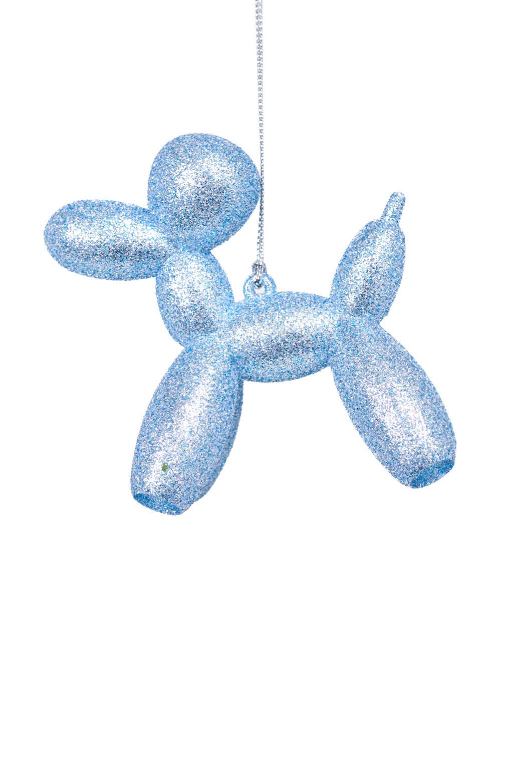 Starlight Collection - Wholesale Ornament - Cerulean Glittery Balloon Poodle Ornament