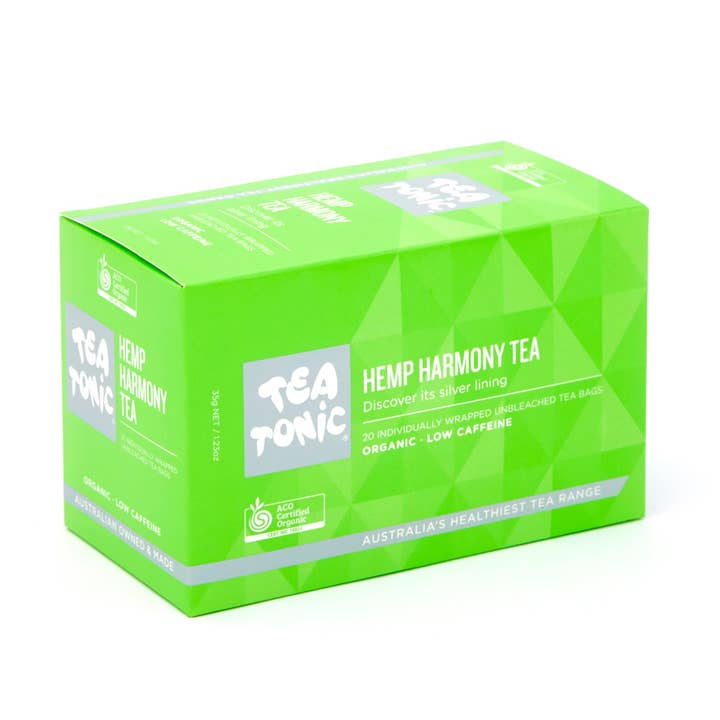 Tea Tonic - Wholesale Tea Bags - Hemp Harmony Tea 20 Tea Bags - Box