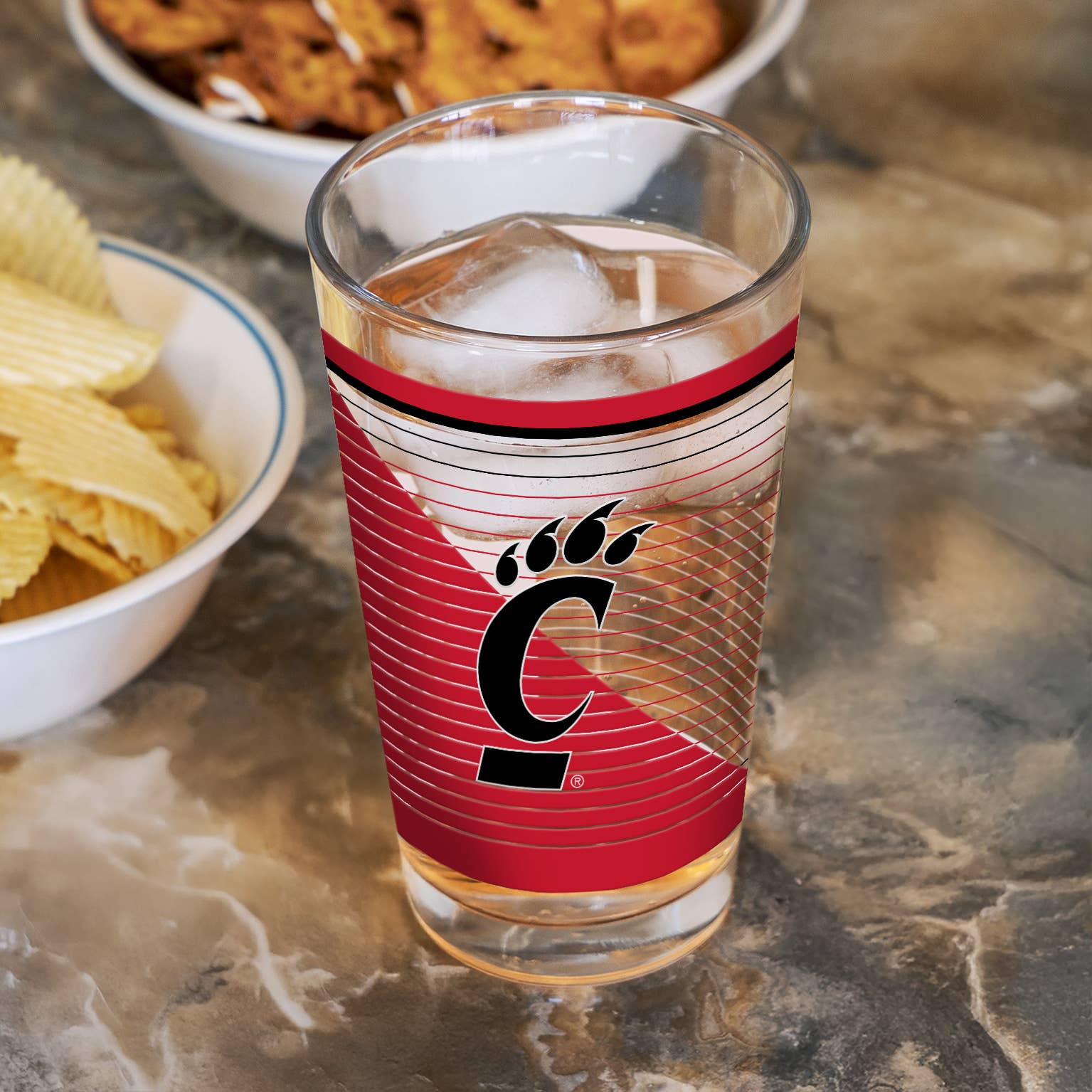 Rico Industries - Wholesale Beer Glass/Mug - NCAA  Cincinnati Bearcats  16 oz Pint Glass2