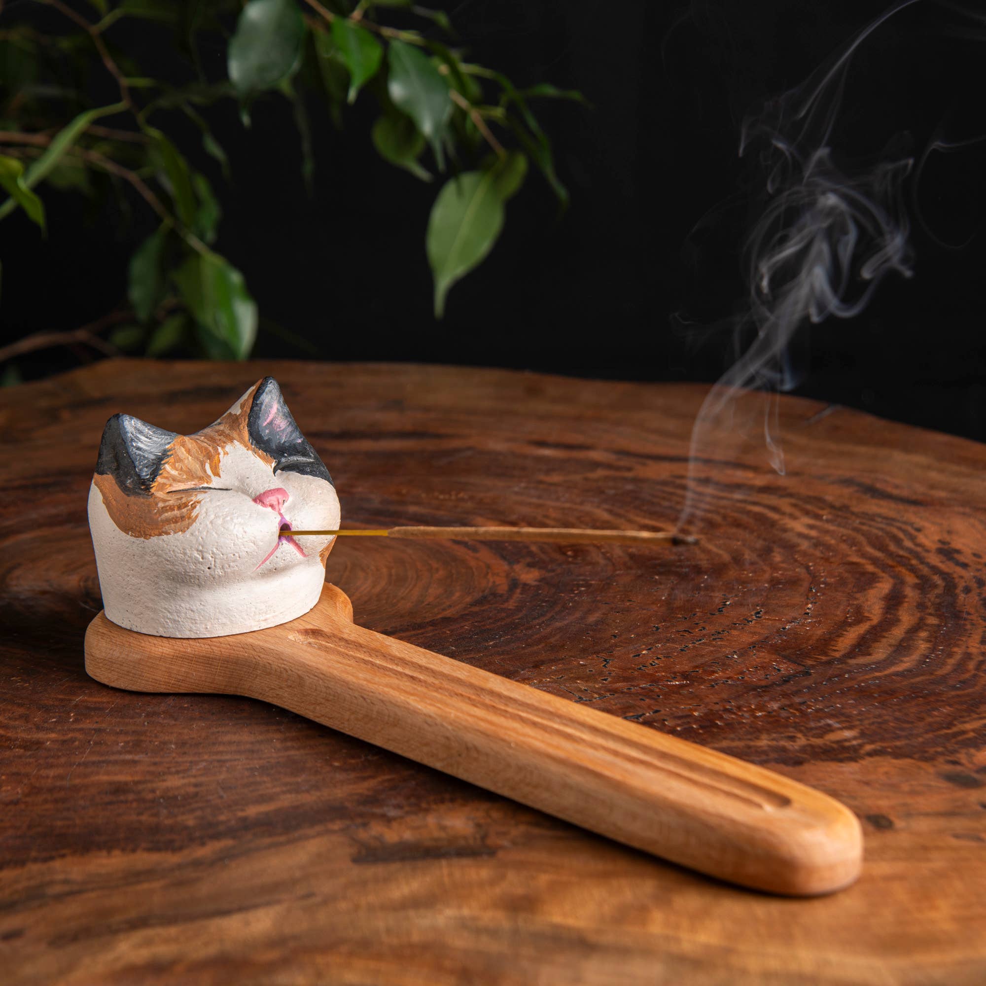 Troy Touch - Wholesale Incense Holder - Tabby Cat Incense Holder, Handmade Incense Holder6
