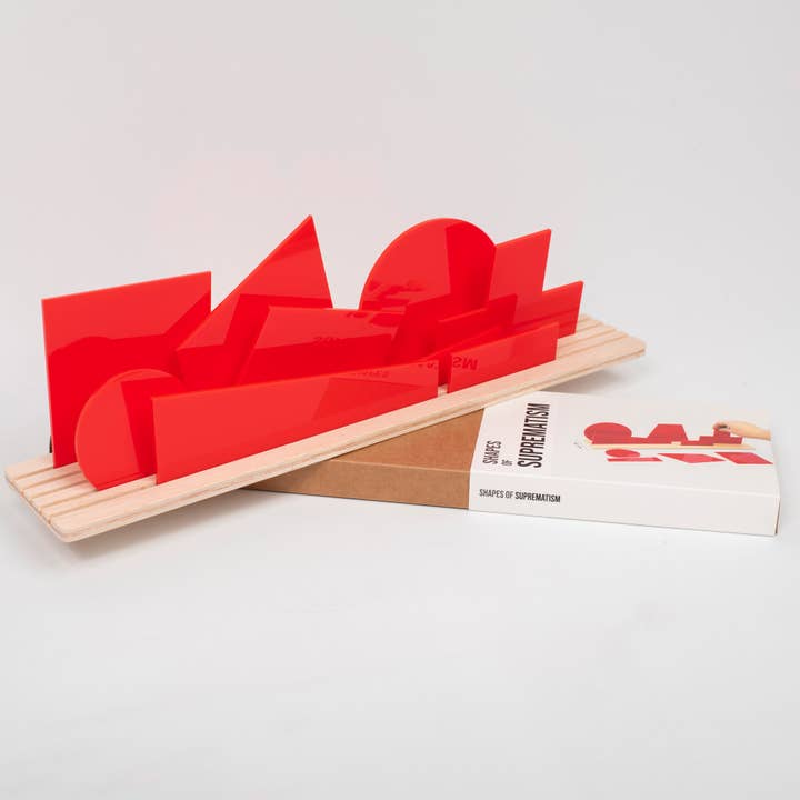 Forme del Suprematismo Rosso | Diorama d'arte 3D per la vendita all'ingrosso da parte di Beamalevich