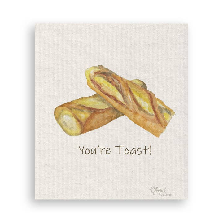 French Graffiti – wholesale Kökshandduk – Baguette med citat16