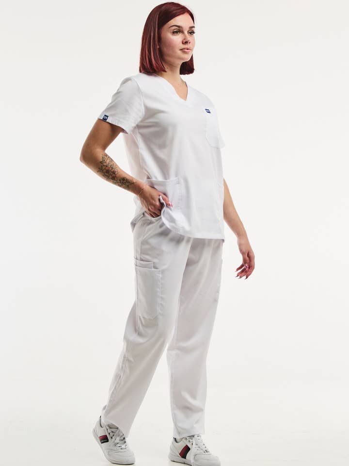 EMMA - Tenue médicale - Femme - Blanc for wholesale by AELIN