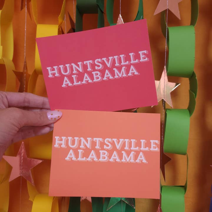 Aanpasbare Vetgedrukte "STAD, STAAT" Ansichtkaart voor wholesale door Sunshine Studio