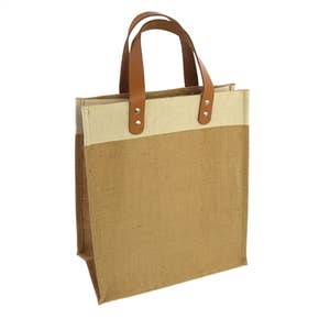 Wholesale canvas bags with leather best sale handles