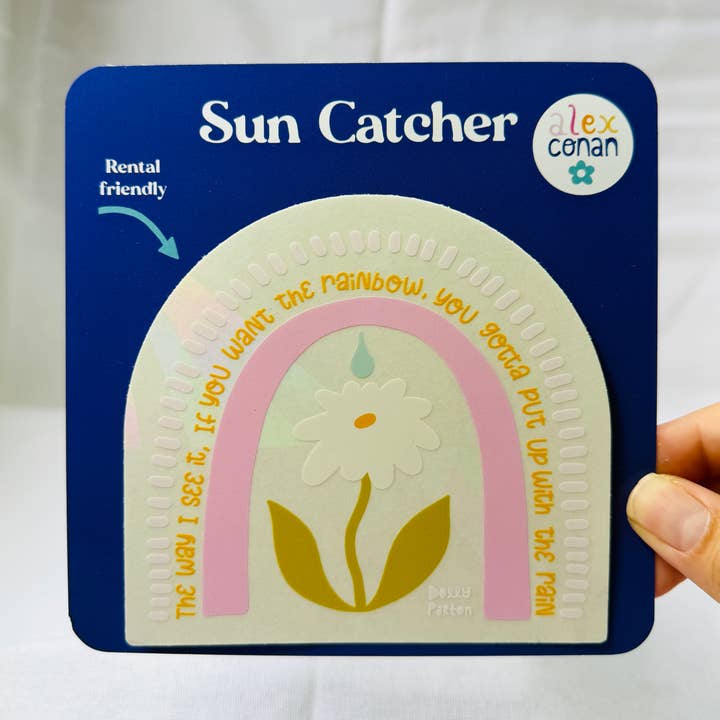 Alex Conan - Wholesale Suncatcher - Rainbow Dolly Parton Quote Sun Catcher0