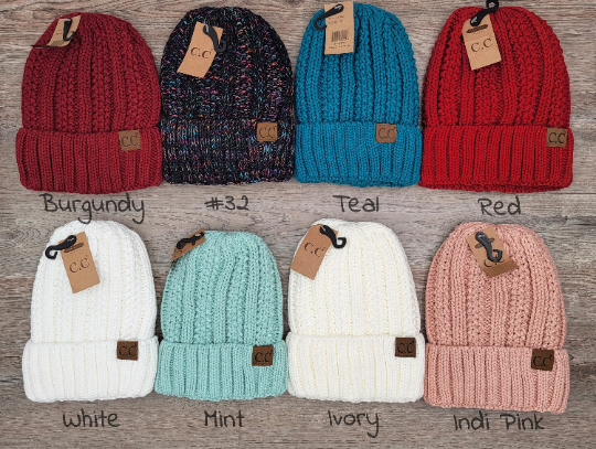 Treasure Bank – wholesale Beanie – Women's – C.C Thick Cable Knit Beanie for Adults without Pom0