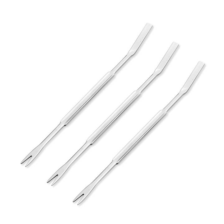 Supreme Housewares - Vente Fourchette de service - Fourchette à fruits de mer 3 pièces en acier inoxydable0