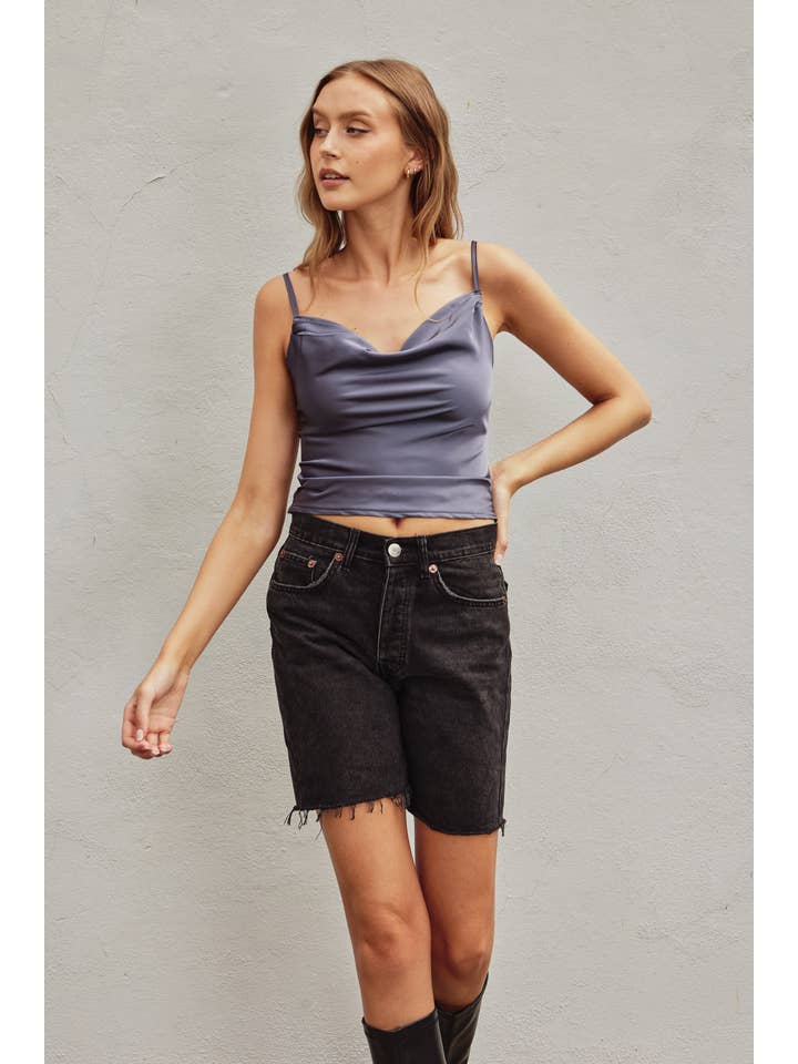 Dress Forum - Wholesale Camisole - Dames - Satijnen camitop met ronde hals (1)6