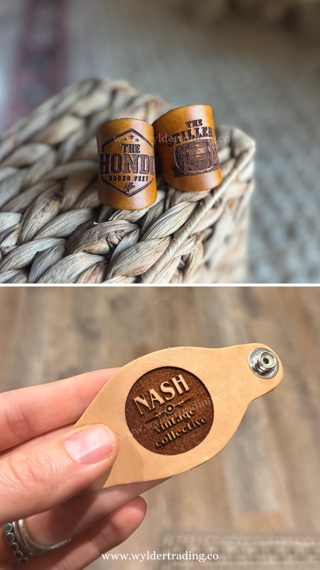 Wylder Trading Company - Wholesale Scarf Clip - Women's - Leather Bolo Scarf Slide 10+ | CUSTOM Logo or Wedding Favor6