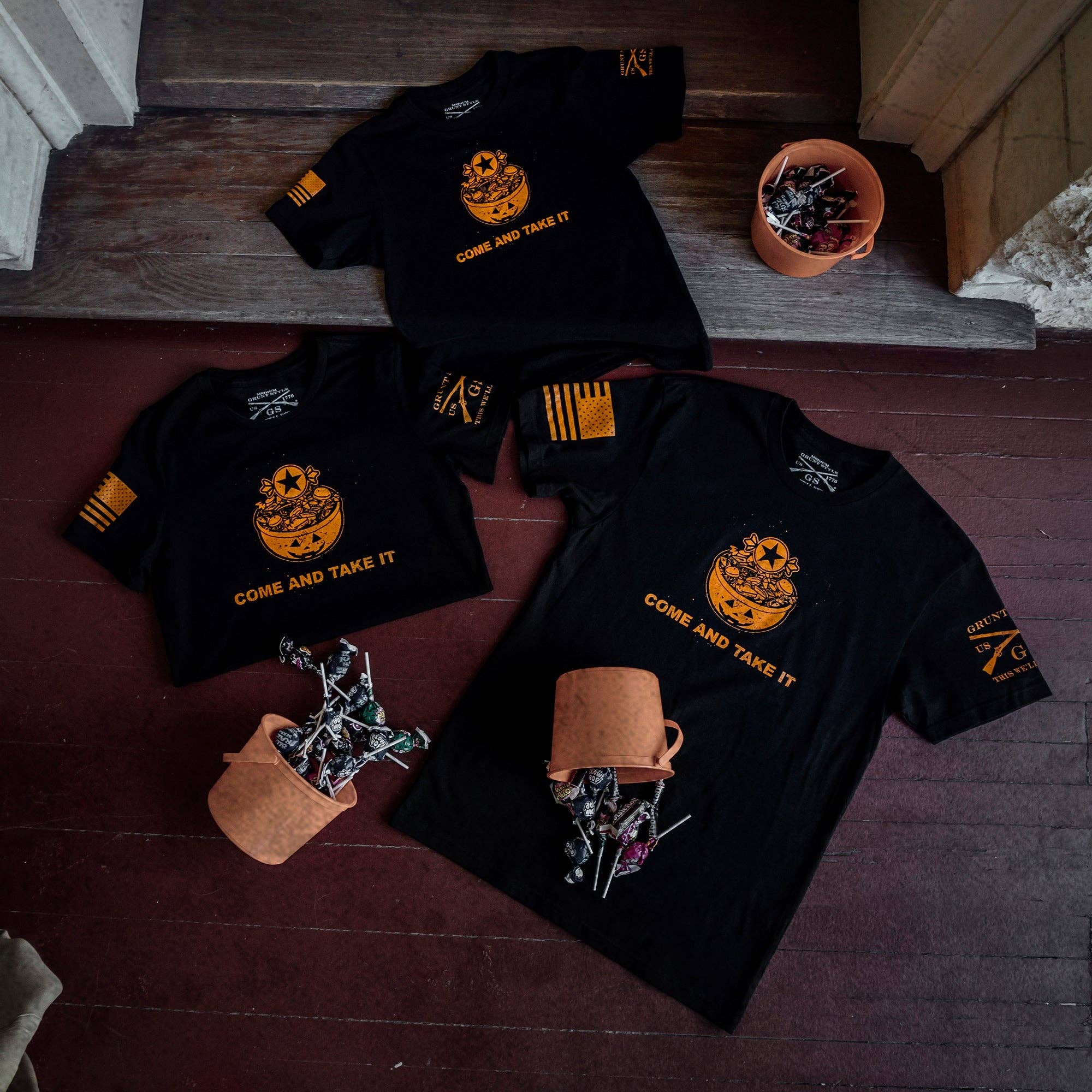 Grunt Style - Wholesale Screen Printed T-Shirt - Men's - Come And Take It - Candy2