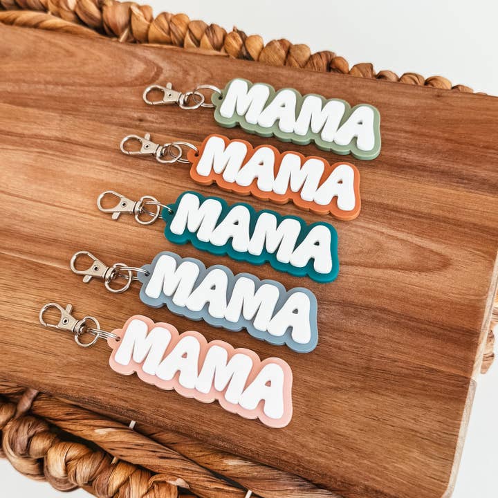 Knotty Design Co. - Wholesale Keychain - Women's - Mama 3D Acrylic Keychain2