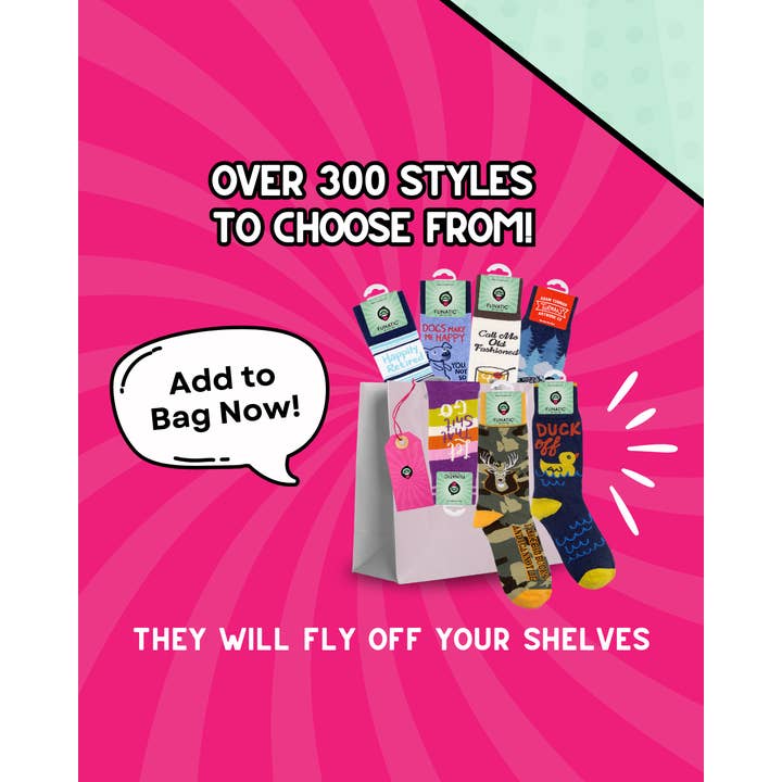 Funatic - About Face Designs - Nice Enough Merch Co - Wholesale Socks – Women's - Crushing This Mom Thing Socks| Gift | Funny | Funatic4