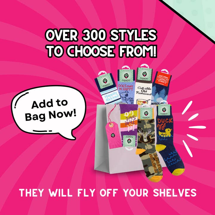 Funatic - About Face Designs - Nice Enough Merch Co - Wholesale Socks - Unisex - Call Me Old Fashioned Socks | Funny | Unisex | Funatic4