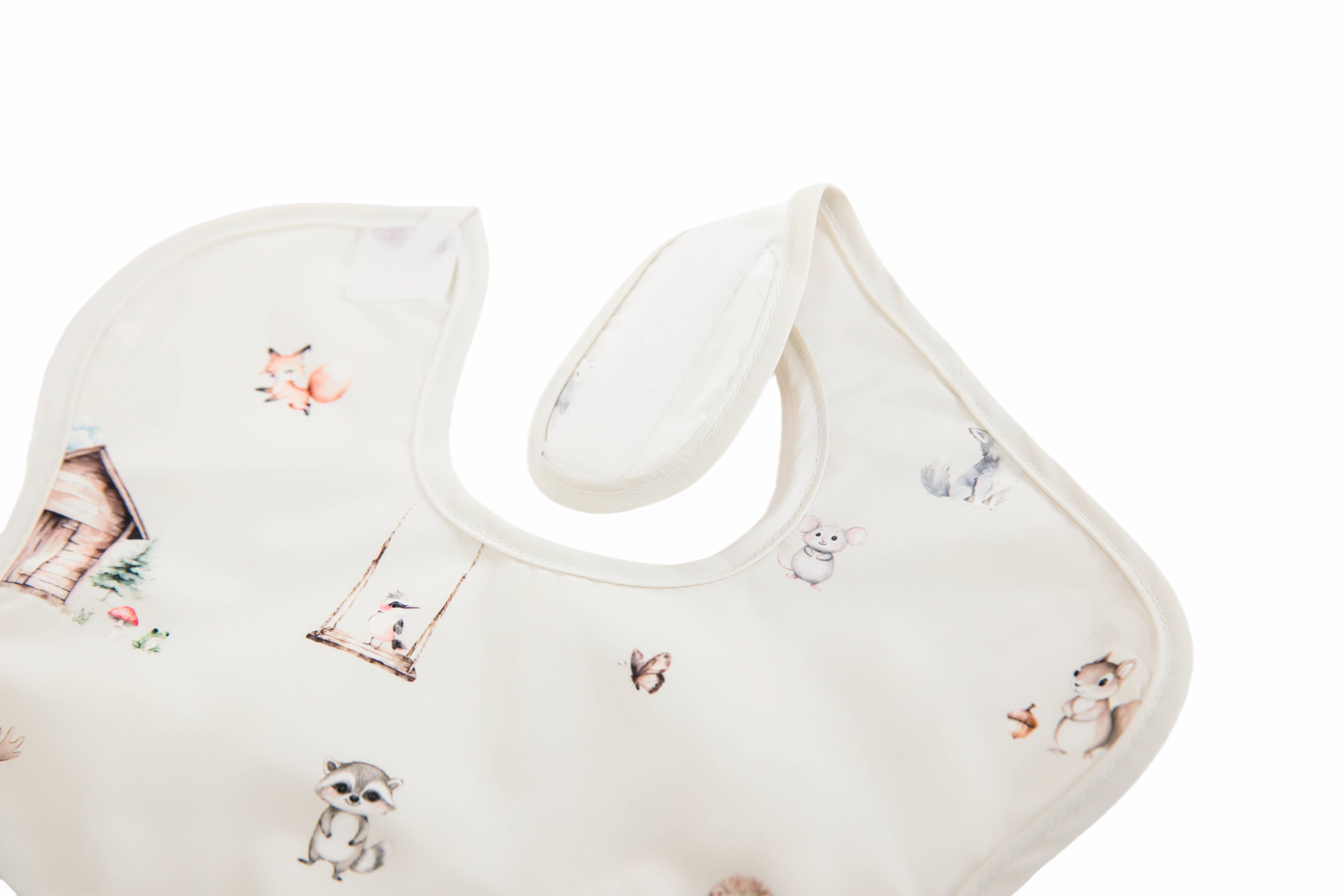 Ali+Oli – Babete para bebé – Bebé por atacado – Conjunto de 3 babadores sem mangas para bebê e criança pequena com bolso (animais)6