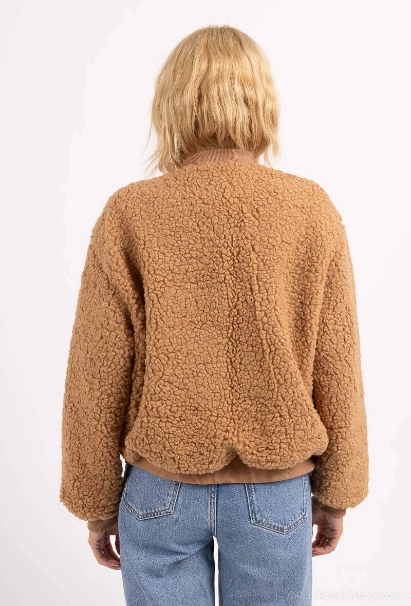 Pépouz' Paris - Wholesale Bomberjack - Dames - Oversized bomberjack in boucle PV25289