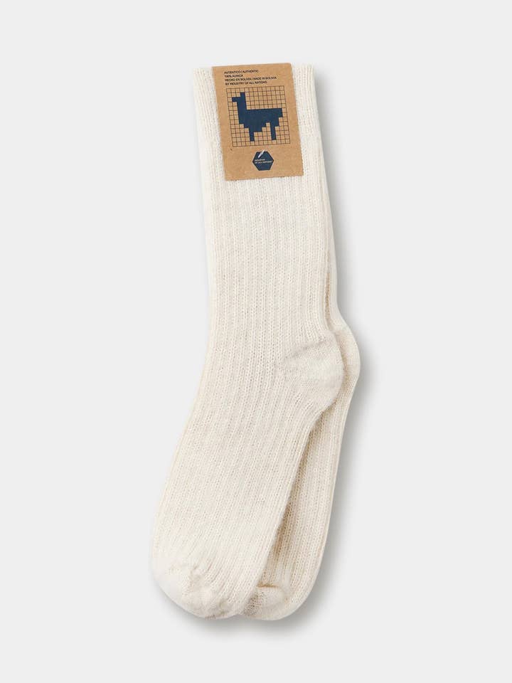 Alpaca Cabin Sock for wholesale by Industry of All Nations