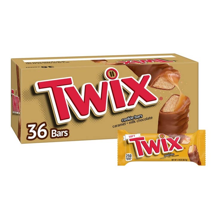 Twix Caramel Cookie, barretta di cioccolato, misura completa, 1,79 oz, 36 ct per la vendita all'ingrosso da parte di Majestic Wholesale